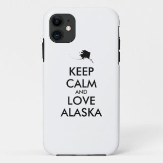 Customizable KEEP CALM and LOVE ALASKA iPhone 11 Case