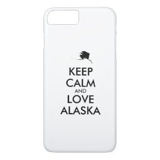 Customizable KEEP CALM and LOVE ALASKA iPhone 8 Plus/7 Plus Case