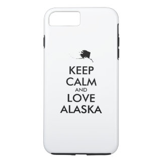 Customizable KEEP CALM and LOVE ALASKA iPhone 8 Plus/7 Plus Case