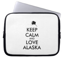 Customizable KEEP CALM and LOVE ALASKA