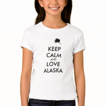 Customizable KEEP CALM and LOVE ALASKA