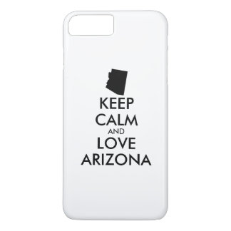 Customizable KEEP CALM and LOVE ARIZONA iPhone 8 Plus/7 Plus Case