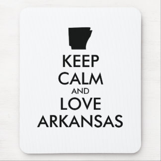 Customizable KEEP CALM and LOVE ARKANSAS Mouse Pad