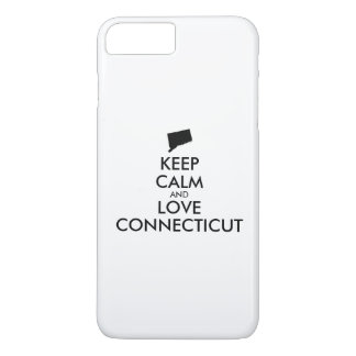Customizable KEEP CALM and LOVE CONNECTICUT iPhone 8 Plus/7 Plus Case