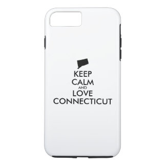 Customizable KEEP CALM and LOVE CONNECTICUT iPhone 8 Plus/7 Plus Case