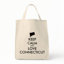 Customizable KEEP CALM and LOVE CONNECTICUT