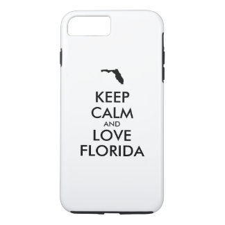 Customizable KEEP CALM and LOVE FLORIDA iPhone 8 Plus/7 Plus Case