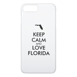 Customizable KEEP CALM and LOVE FLORIDA iPhone 8 Plus/7 Plus Case