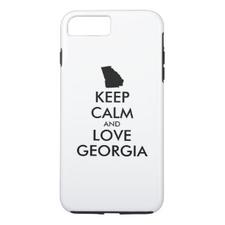 Customizable KEEP CALM and LOVE GEORGIA iPhone 8 Plus/7 Plus Case