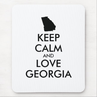 Customizable KEEP CALM and LOVE GEORGIA Mouse Pad