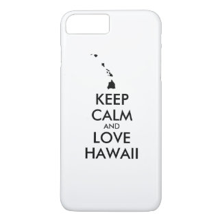 Customizable KEEP CALM and LOVE HAWAII iPhone 8 Plus/7 Plus Case