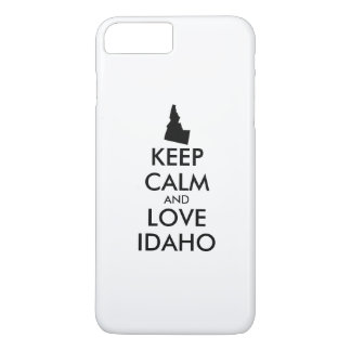 Customizable KEEP CALM and LOVE IDAHO iPhone 8 Plus/7 Plus Case