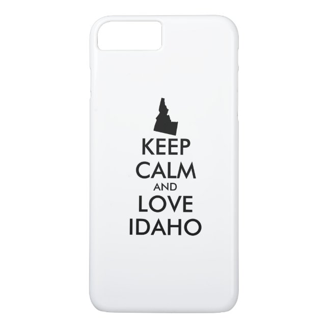 Customizable KEEP CALM and LOVE IDAHO Case-Mate iPhone Case (Back)