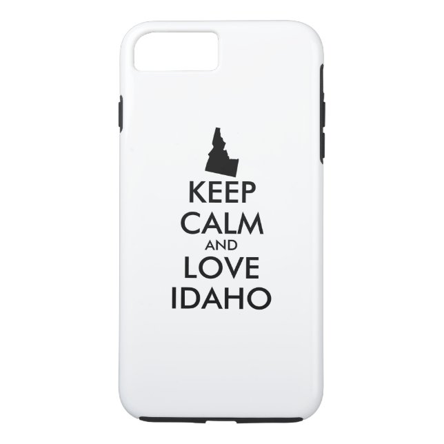 Customizable KEEP CALM and LOVE IDAHO Case-Mate iPhone Case (Back)