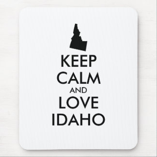 Customizable KEEP CALM and LOVE IDAHO Mouse Pad