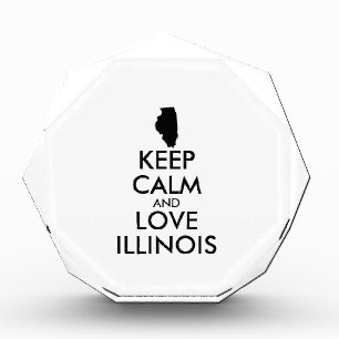 Customizable KEEP CALM and LOVE ILLINOIS Award