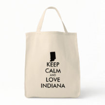 Customizable KEEP CALM and LOVE INDIANA