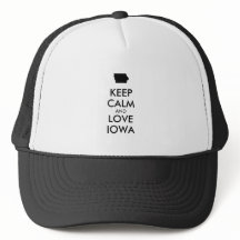 Customizable KEEP CALM and LOVE IOWA