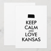 Customizable KEEP CALM and LOVE KANSAS (Front/Back)