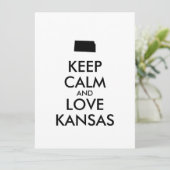 Customizable KEEP CALM and LOVE KANSAS (Standing Front)