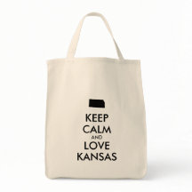 Customizable KEEP CALM and LOVE KANSAS