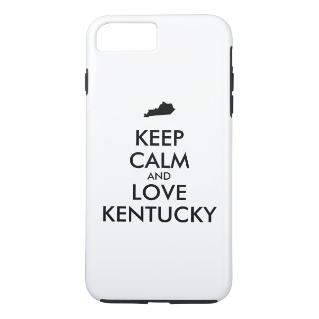 Customizable KEEP CALM and LOVE KENTUCKY Case-Mate iPhone Case (Back)