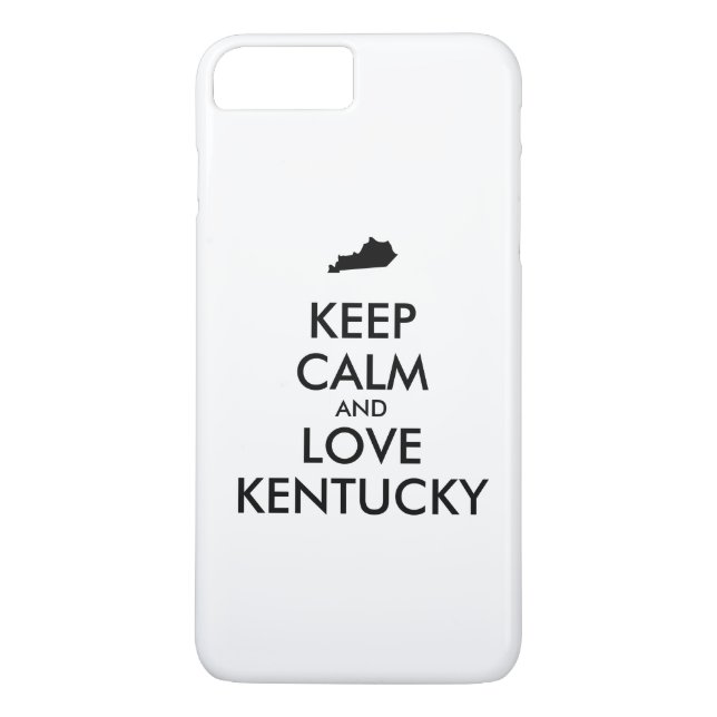 Customizable KEEP CALM and LOVE KENTUCKY Case-Mate iPhone Case (Back)