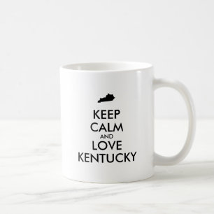 Customizable KEEP CALM and LOVE KENTUCKY Coffee Mug