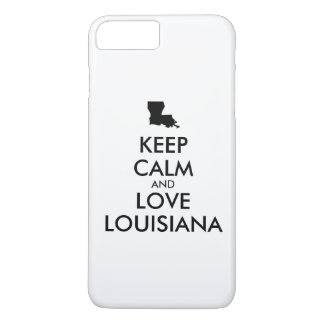 Customizable KEEP CALM and LOVE LOUISIANA iPhone 8 Plus/7 Plus Case