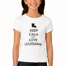 Customizable KEEP CALM and LOVE LOUISIANA