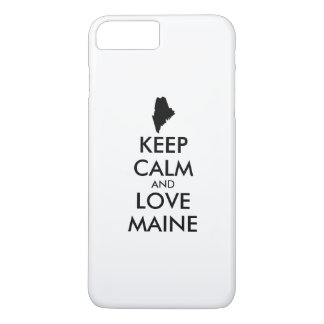 Customizable KEEP CALM and LOVE MAINE iPhone 8 Plus/7 Plus Case