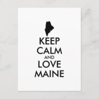 Customizable KEEP CALM and LOVE MAINE