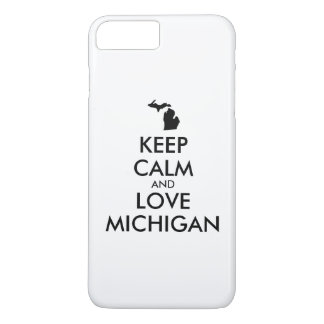 Customizable KEEP CALM and LOVE MICHIGAN iPhone 8 Plus/7 Plus Case