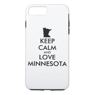 Customizable KEEP CALM and LOVE MINNESOTA iPhone 8 Plus/7 Plus Case