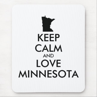 Customizable KEEP CALM and LOVE MINNESOTA Mouse Pad