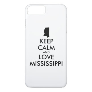 Customizable KEEP CALM and LOVE MISSISSIPPI iPhone 8 Plus/7 Plus Case
