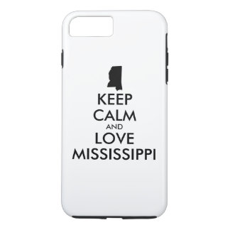 Customizable KEEP CALM and LOVE MISSISSIPPI iPhone 8 Plus/7 Plus Case