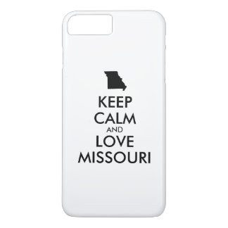 Customizable KEEP CALM and LOVE MISSOURI iPhone 8 Plus/7 Plus Case