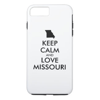 Customizable KEEP CALM and LOVE MISSOURI iPhone 8 Plus/7 Plus Case