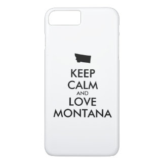 Customizable KEEP CALM and LOVE MONTANA iPhone 8 Plus/7 Plus Case