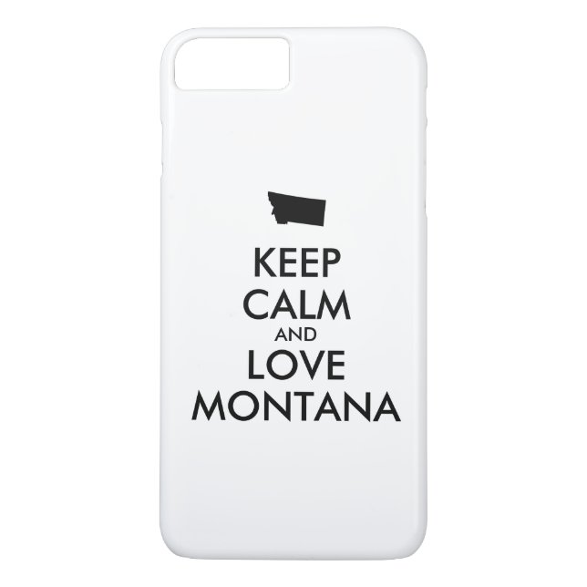 Customizable KEEP CALM and LOVE MONTANA Case-Mate iPhone Case (Back)
