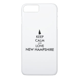 Customizable KEEP CALM and LOVE NEW HAMPSHIRE iPhone 8 Plus/7 Plus Case