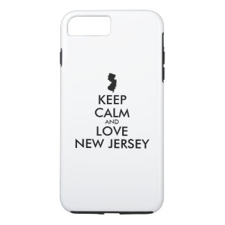Customizable KEEP CALM and LOVE NEW JERSEY iPhone 8 Plus/7 Plus Case
