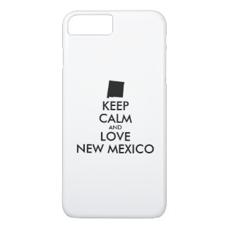 Customizable KEEP CALM and LOVE NEW MEXICO iPhone 8 Plus/7 Plus Case