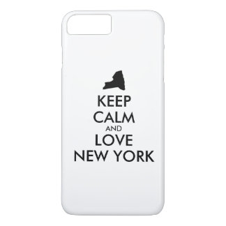 Customizable KEEP CALM and LOVE NEW YORK iPhone 8 Plus/7 Plus Case