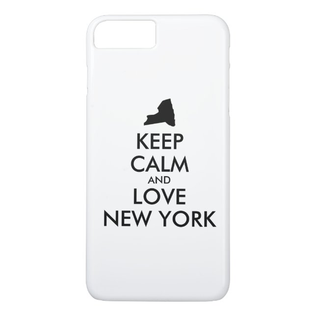 Customizable KEEP CALM and LOVE NEW YORK Case-Mate iPhone Case (Back)
