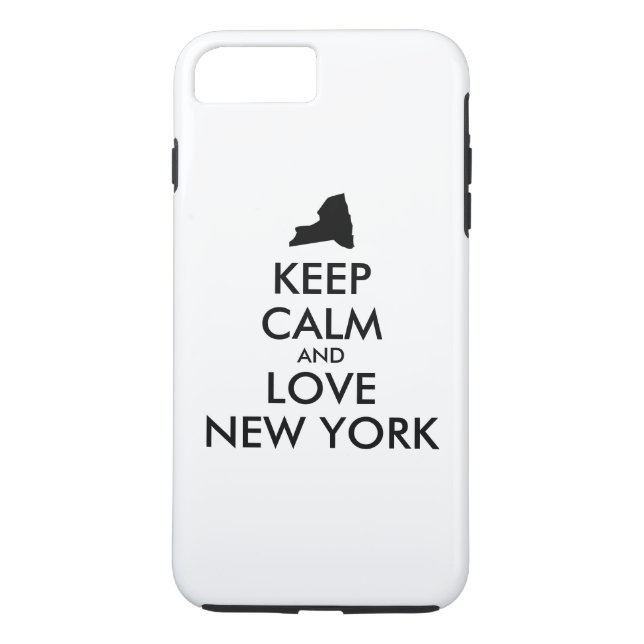 Customizable KEEP CALM and LOVE NEW YORK Case-Mate iPhone Case (Back)