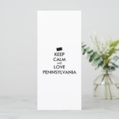 Customizable KEEP CALM and LOVE PENNSYLVANIA (Standing Front)