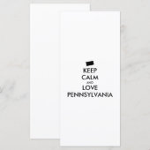 Customizable KEEP CALM and LOVE PENNSYLVANIA (Front/Back)