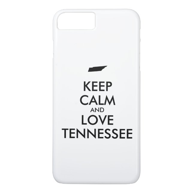 Customizable KEEP CALM and LOVE TENNESSEE Case-Mate iPhone Case (Back)